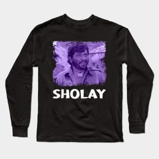 Gabbar's Reign of Terror in Sholays Long Sleeve T-Shirt